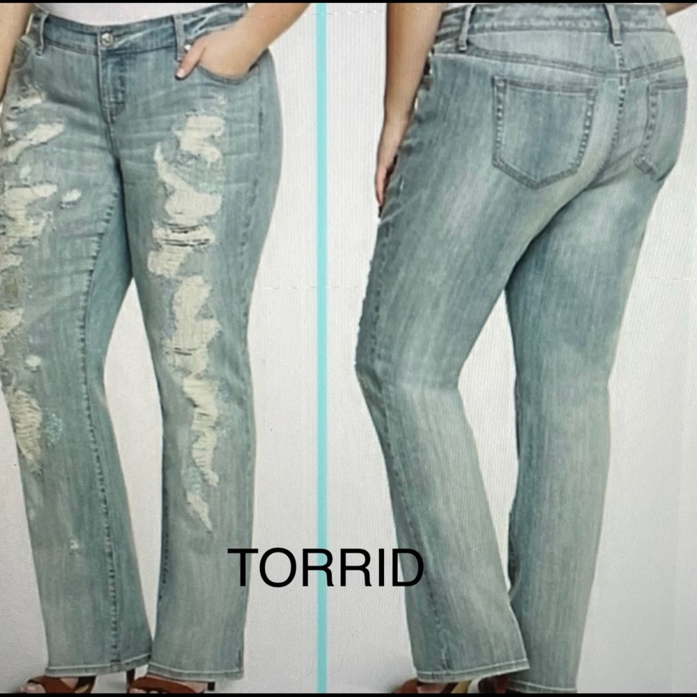 Torrid Premium Relaxed Bootcut with sequins